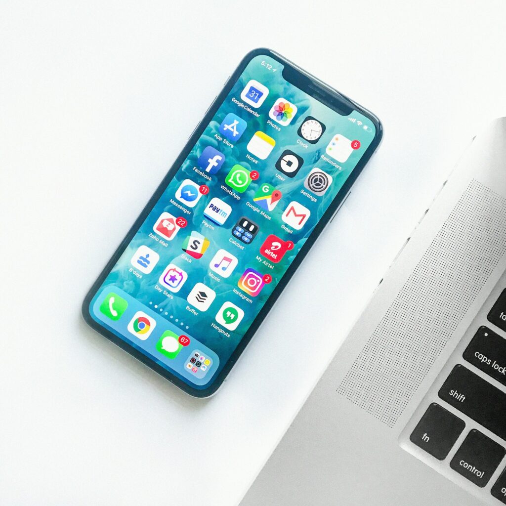 Modern smartphones displayed side by side on a table